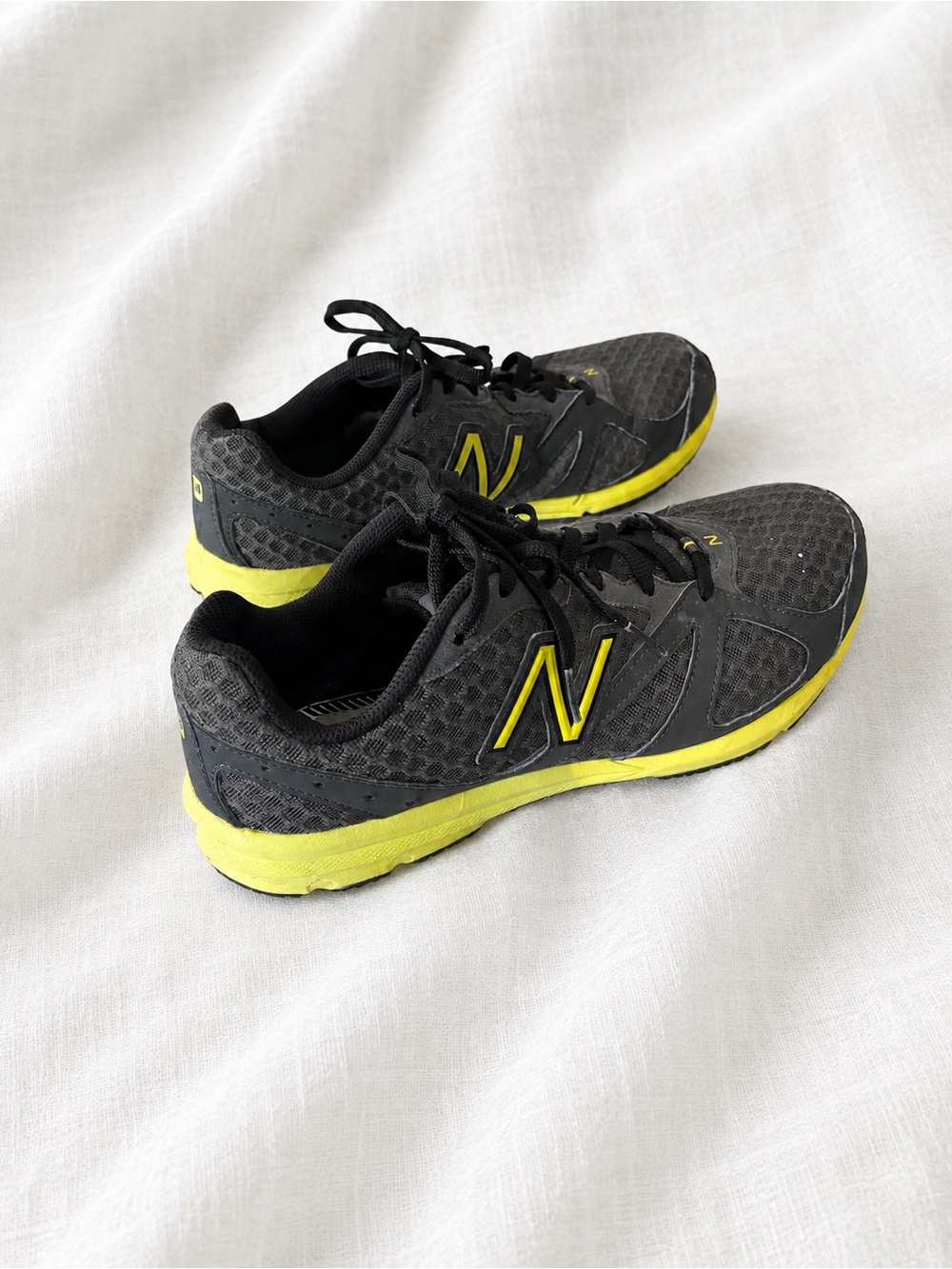 New Balance Black and Yellow Men's Running Shoes